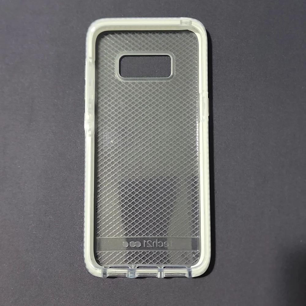 Samsung Galaxy S8 Cell Phone Case, White/Cl…